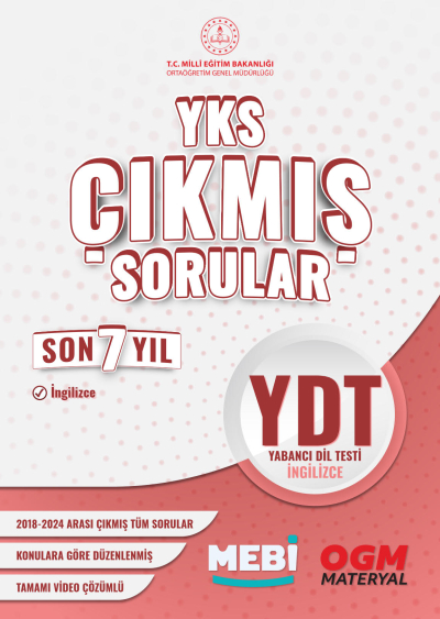 YDT Çıkmış Sorular Son 7 Yıl 2018-2024 MEBİ Zeta Fotokopi