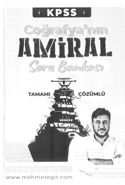 KPSS NIN COĞRAFYA'NIN AMİRAL SORU BANKASI ÇÖZÜMLÜ MEHMET EĞİT Zeta Fotokopi