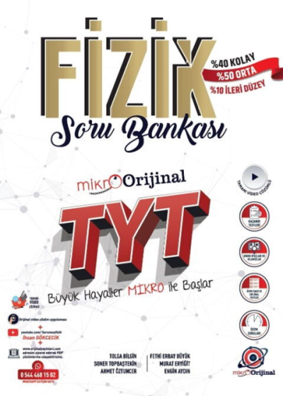 TYT Fizik Soru Bankası Orijinal Mikro Zeta Fotokopi