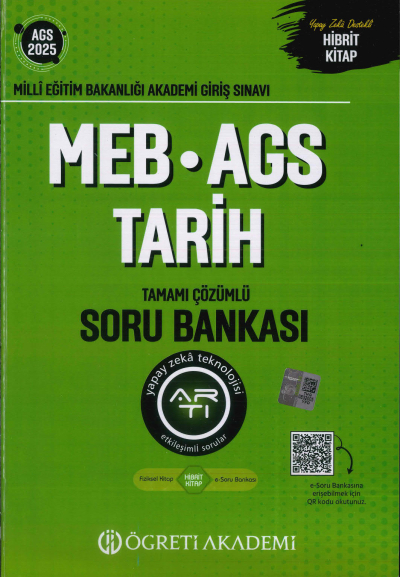 2025 MEB-AGS Tarih Soru Bankası Çözümlü Öğreti Akademi Yayınları Zeta Fotokopi