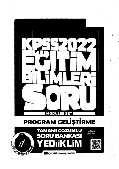 2022 KPSS Program Geliştirme Soru Bankası Modüler Set Zeta Fotokopi