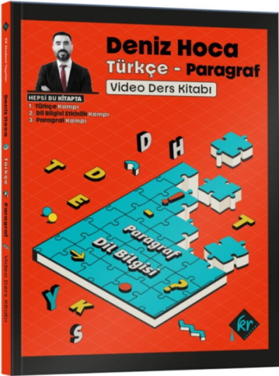 Deniz Hoca Tüm Sınavlar İçin Türkçe Video Ders Kitabı KR Akademi Yayınları Zeta Fotokopi