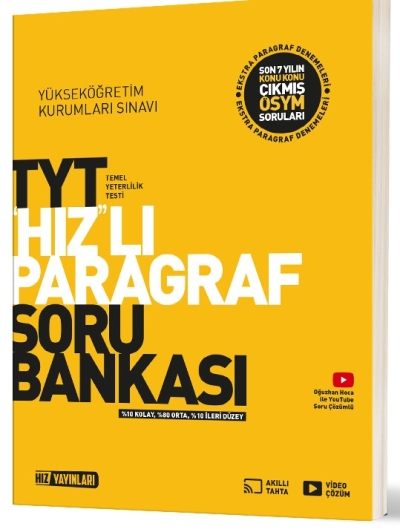 TYT Paragraf Soru Bankası Hız Yayınları Zeta Fotokopi