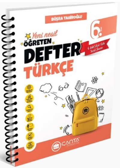 6. Sınıf Türkçe Yeni Nesil Öğreten Defter Çanta Yayınları Zeta Fotokopi