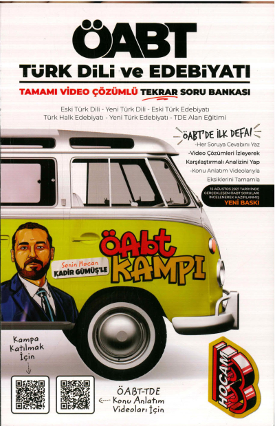 ÖABT KAMPI TAMAMI VİDEO ÇÖZÜMLÜ SORU BANKASI Zeta Fotokopi