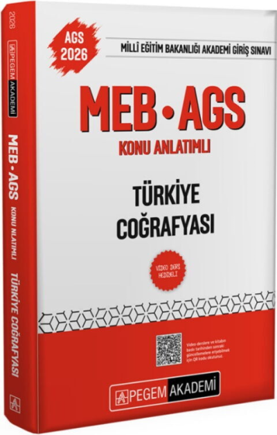 2026 MEB-AGS Konu Anlatımlı Türkiye Coğrafyası Pegem Akademi Yayıncılık Zeta Fotokopi
