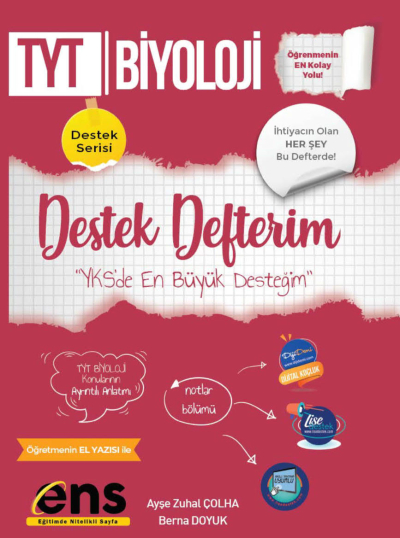 TYT Biyoloji Destek Defterim Destek Serisi ENS Yayınları Zeta Fotokopi