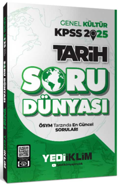 2025 Genel Kültür Tarih Soru Dünyası Yediiklim Yayınları Zeta Fotokopi