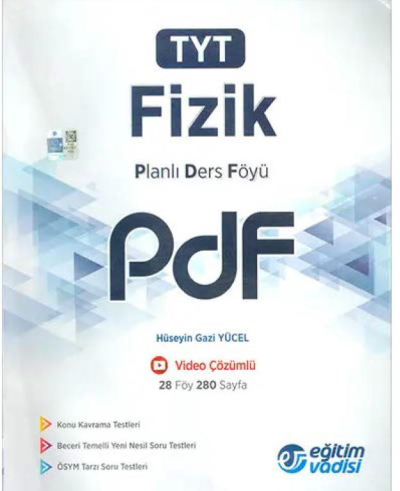 TYT Fizik Planlı Ders Föyü PDF Eğitim Vadisi Yayınları Zeta Fotokopi