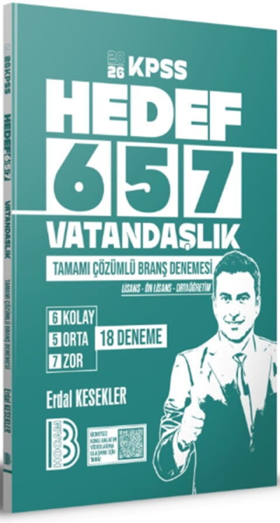 2026 KPSS Vatandaşlık 18 Branş Deneme Benim Hocam Zeta Fotokopi