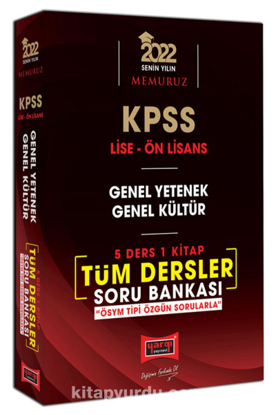 KPSS Lise Ön Lisans GY GK 5 Ders 1 Kitap Tüm Dersler Soru Bankası Zeta Fotokopi