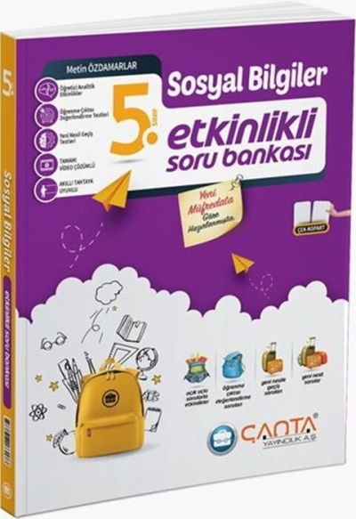 5. Sınıf Sosyal Bilgiler Etkinlikli Kazanım Soru Bankası Çanta Yayınları Zeta Fotokopi