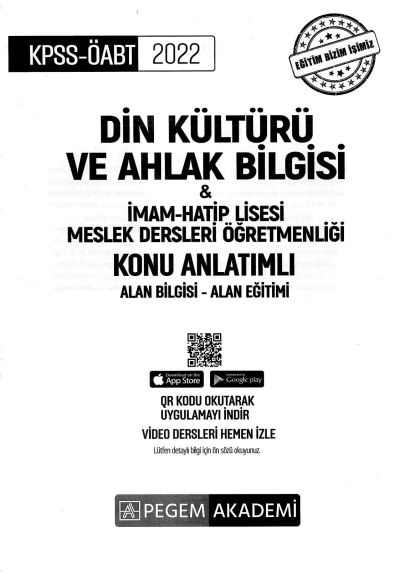 KONU ANLATIMLI ALAN BİLGİSİ-ALAN EĞİTİMİ