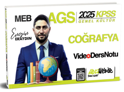 2025 MEB-AGS KPSS Türkiye Coğrafyası Video Ders Notu HocaWebde Yayınları