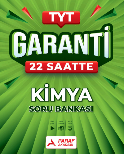 TYT Kimya Garanti 22 Saatte Soru Bankası Paraf Akademi Zeta Fotokopi
