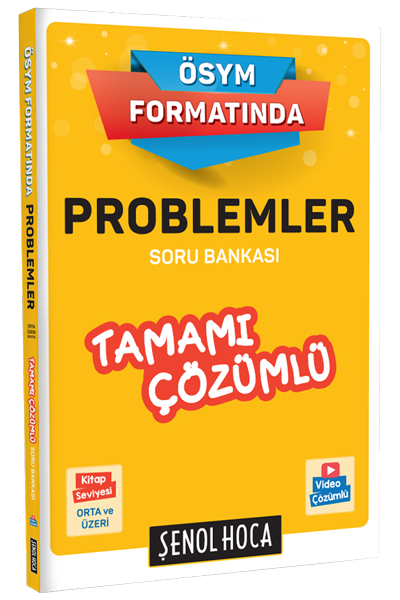 ÖSYM Formatında Problemler Tamamı Çözümlü Soru Bankası Şenol Hoca Zeta Fotokopi