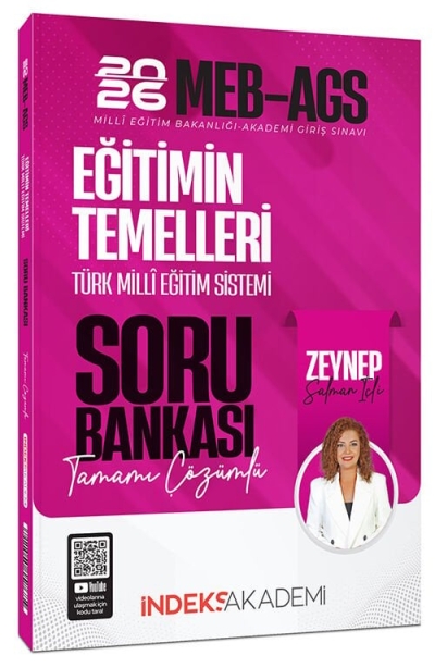 2026 MEB-AGS Eğitimin Temelleri ve Türk Milli Eğitim Sistemi Soru Bankası Çözümlü İndeks Akademi Yayıncılık Zeta Fotokopi