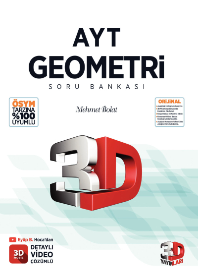 3D AYT Geometri Soru Bankası Zeta Fotokopi