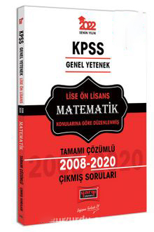 KPSS Genel Yetenek Lise Ön Lisans Matematik Tamamı Çözümlü Çıkmış Sorular 2008-2020 Zeta Fotokopi