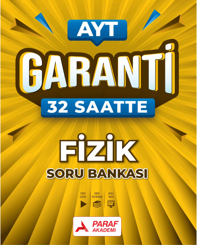 AYT Garanti 32 Saatte Fizik Soru Bankası Paraf Akademi Zeta Fotokopi