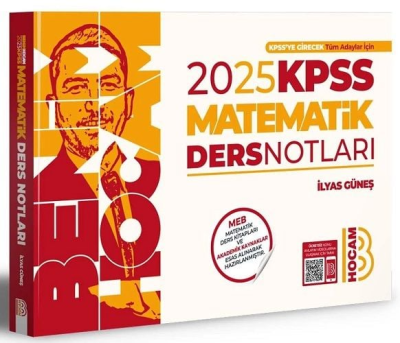 Benim Hocam Yayınları 2025 KPSS Matematik Ders Notları Zeta Fotokopi