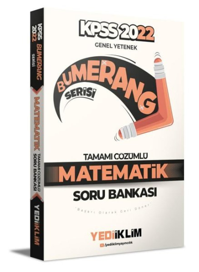 2022 KPSS Genel Yetenek Bumerang Matematik Tamamı Çözümlü Soru Bankası Zeta Fotokopi