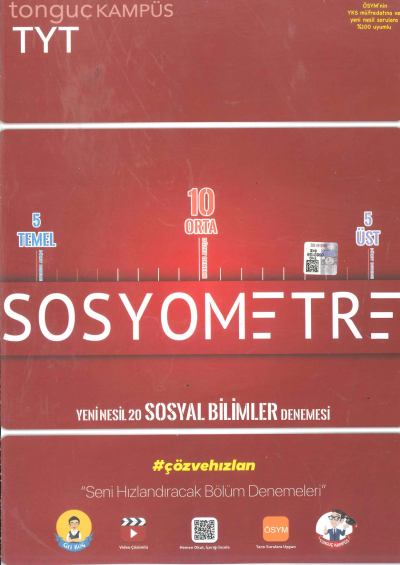 TYT Sosyometre 20 li Deneme Zeta Fotokopi