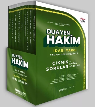 Duayen Hakim Çıkmış & Emsal İdari Yargı Soru Bankası Seti Zeta Fotokopi