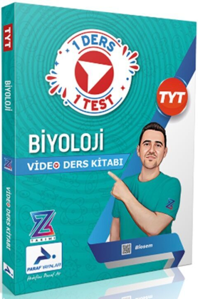 Biosem Paraf Z Takımı TYT Biyoloji Video Ders Anlatım Kitabı Prf Paraf Yayınları Zeta Fotokopi