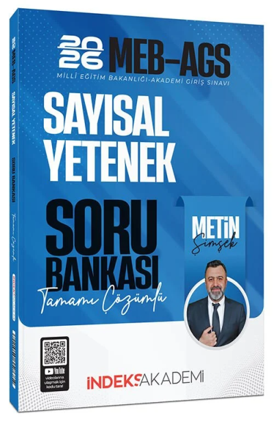 2026 MEB-AGS Sayısal Yetenek Soru Bankası Çözümlü İndeks Akademi Yayıncılık Zeta Fotokopi
