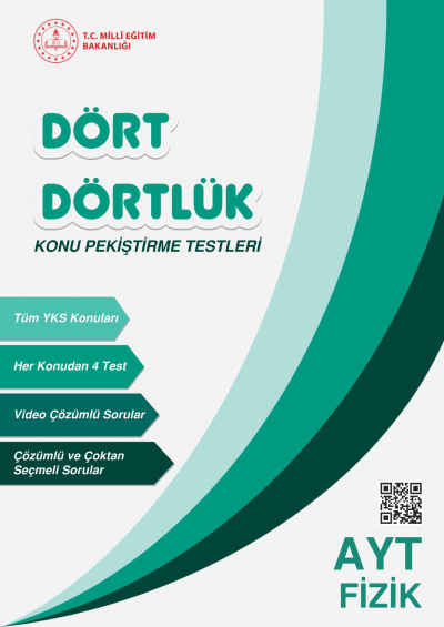 Dört Dörtlük Konu Pekiştirme Testleri AYT Fizik Zeta Fotokopi