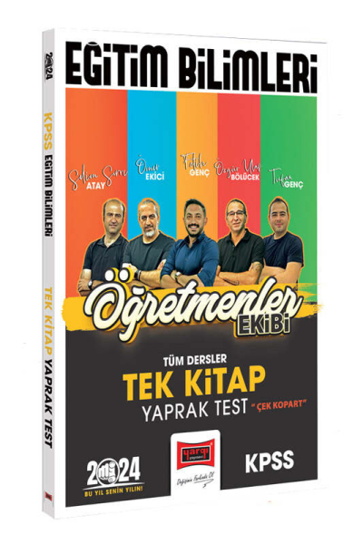 2024 KPSS Eğitim Bilimleri Öğretmenler Ekibi Tek Kitap Tüm Dersler Yaprak Test Zeta Fotokopi