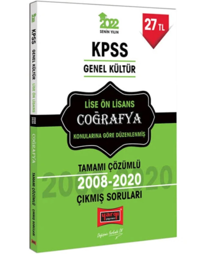 KPSS Genel Kültür Lise Ön Lisans Coğrafya Tamamı Çözümlü Çıkmış Sorular Zeta Fotokopi