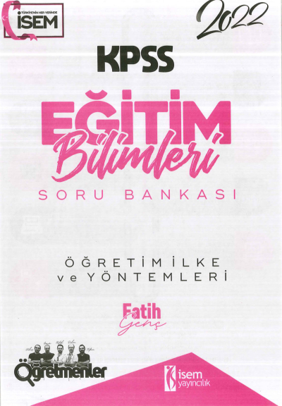 ÖĞRETİM İLKE VE YÖNTEMLERİ SORU BANKASI Zeta Fotokopi