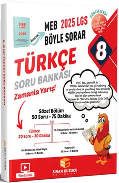 8. Sınıf LGS Türkçe Soru Bankası Sinan Kuzucu Zeta Fotokopi