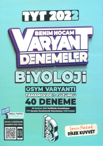 TYT BİYOLOJİ VARYANT 40 DENEME Zeta Fotokopi