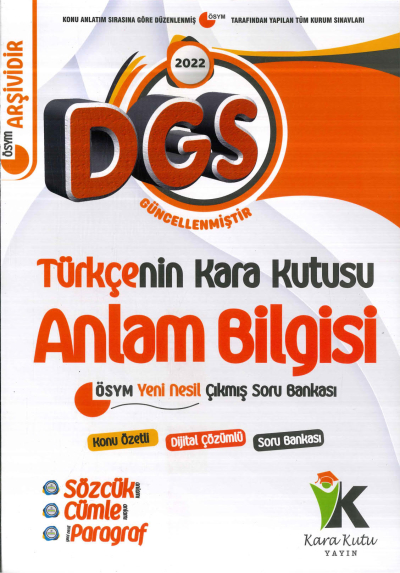 TÜRKÇE'NİN KARA KUTUSU ANLAM BİLGİSİ Zeta Fotokopi