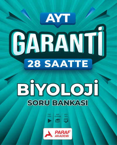 AYT Garanti 28 Saatte Biyoloji Soru Bankası Paraf Akademi Zeta Fotokopi