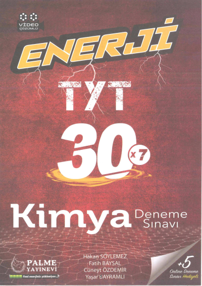 TYT Enerji Kimya 30 Deneme Zeta Fotokopi
