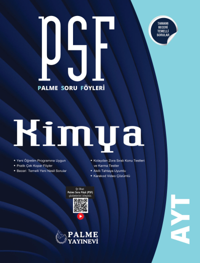 AYT Kimya PSF Palme Soru Föyü Zeta Fotokopi