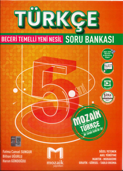 5. Sınıf Türkçe Soru Bankası Mozaik Yayınları Zeta Fotokopi