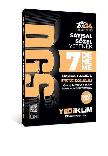 2024 DGS Tamamı Çözümlü 7 Fasikül Deneme Zeta Fotokopi