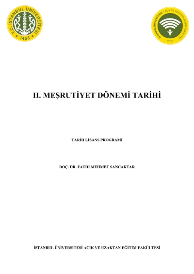 2. Meşrutiyet Dönemi Tarihi Zeta Fotokopi