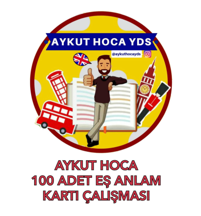 AYKUT HOCA 100 ADET EŞ ANLAM KARTI ÇALIŞMASI Zeta Fotokopi