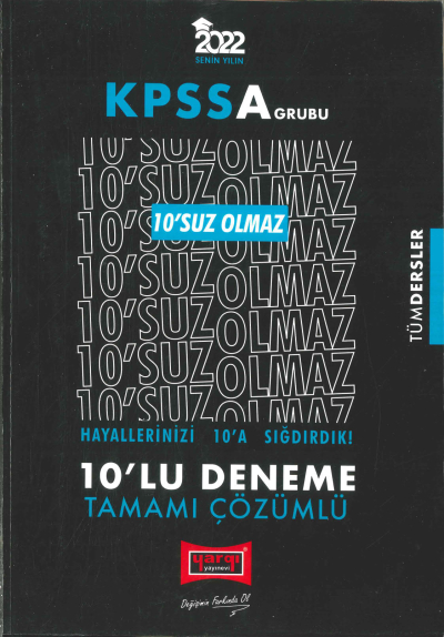 10'SUZ OLMAZ 10'LU DENEME TAMAMI ÇÖZÜMLÜ (TÜM DERSLER) Zeta Fotokopi