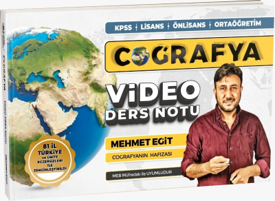 2024 KPSS Mehmet Eğit Coğrafya Video Ders Notları Zeta Fotokopi