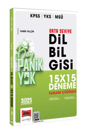 2025 KPSS YKS MSÜ Tamamı Çözümlü Panik Yok Orta Seviye Dil Bilgisi 15x15 Deneme Yargı Yayınları Zeta Fotokopi