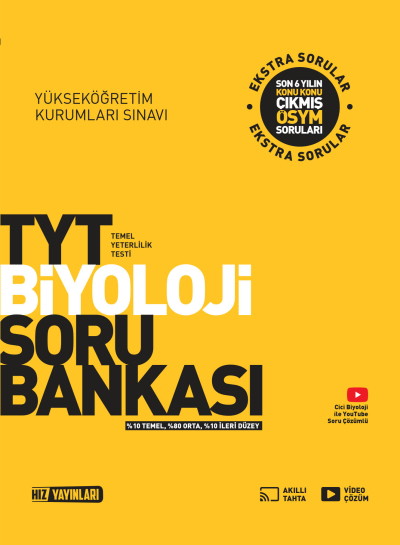 TYT Biyoloji Soru Bankası Hız Yayınları Zeta Fotokopi