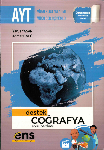 AYT COĞRAFYA DESTEK SORU BANKASI Zeta Fotokopi