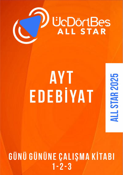 ALL STAR AYT EDEBİYAT Günü Gününe Çalışma Kitabı (1-2-3 Hepsi Bir Arada) Zeta Fotokopi